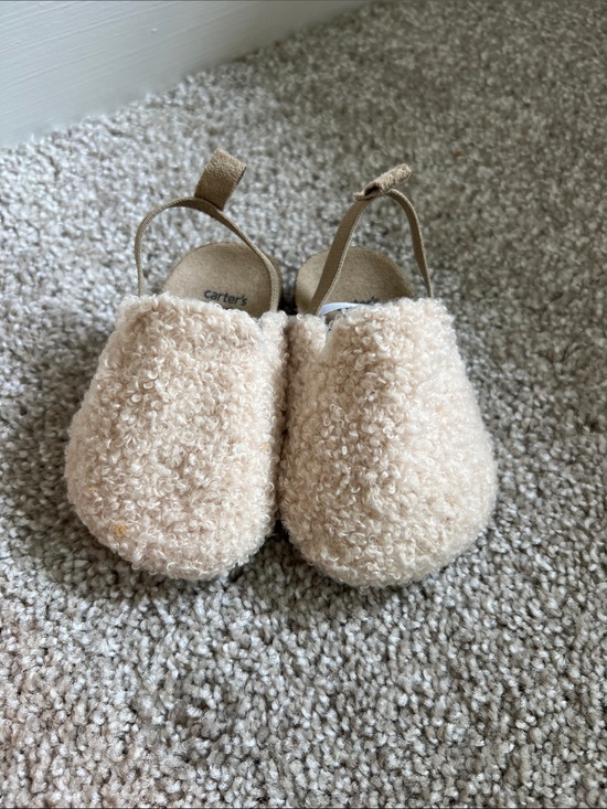 Carter's Other - Carter's Beige Sherpa Baby Slip-On Shoes